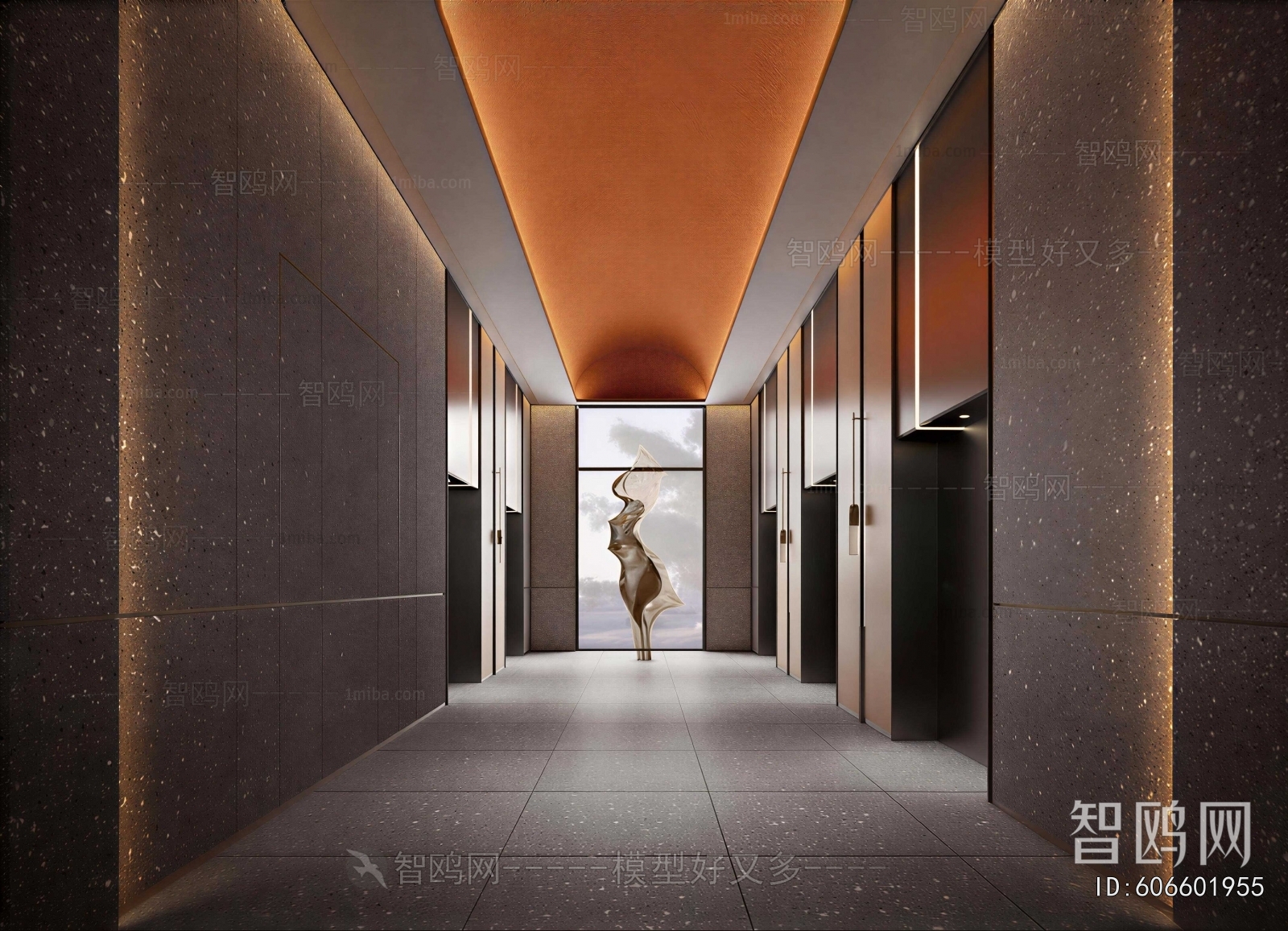 Modern Corridor/elevator Hall