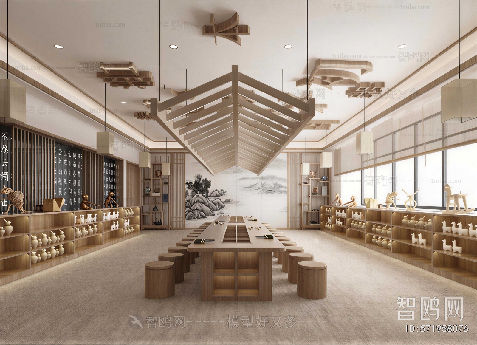 New Chinese Style Exhibition Hall