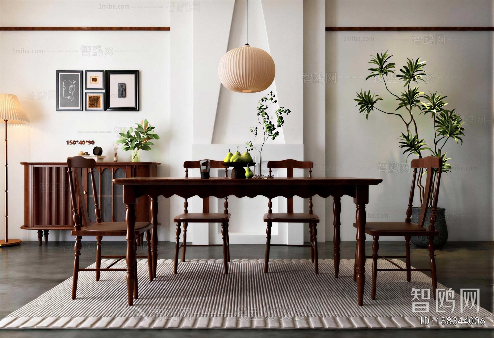 American Style Dining Table And Chairs