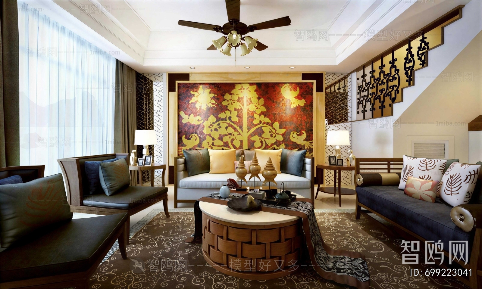 Southeast Asian Style A Living Room
