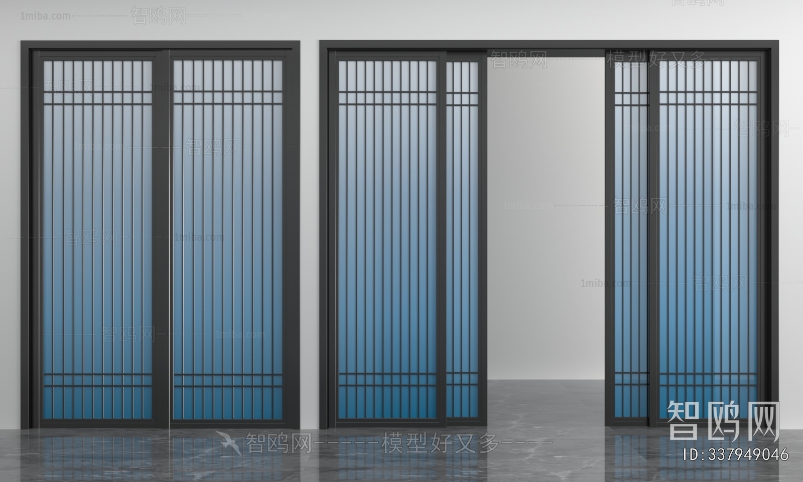 New Chinese Style Sliding Door