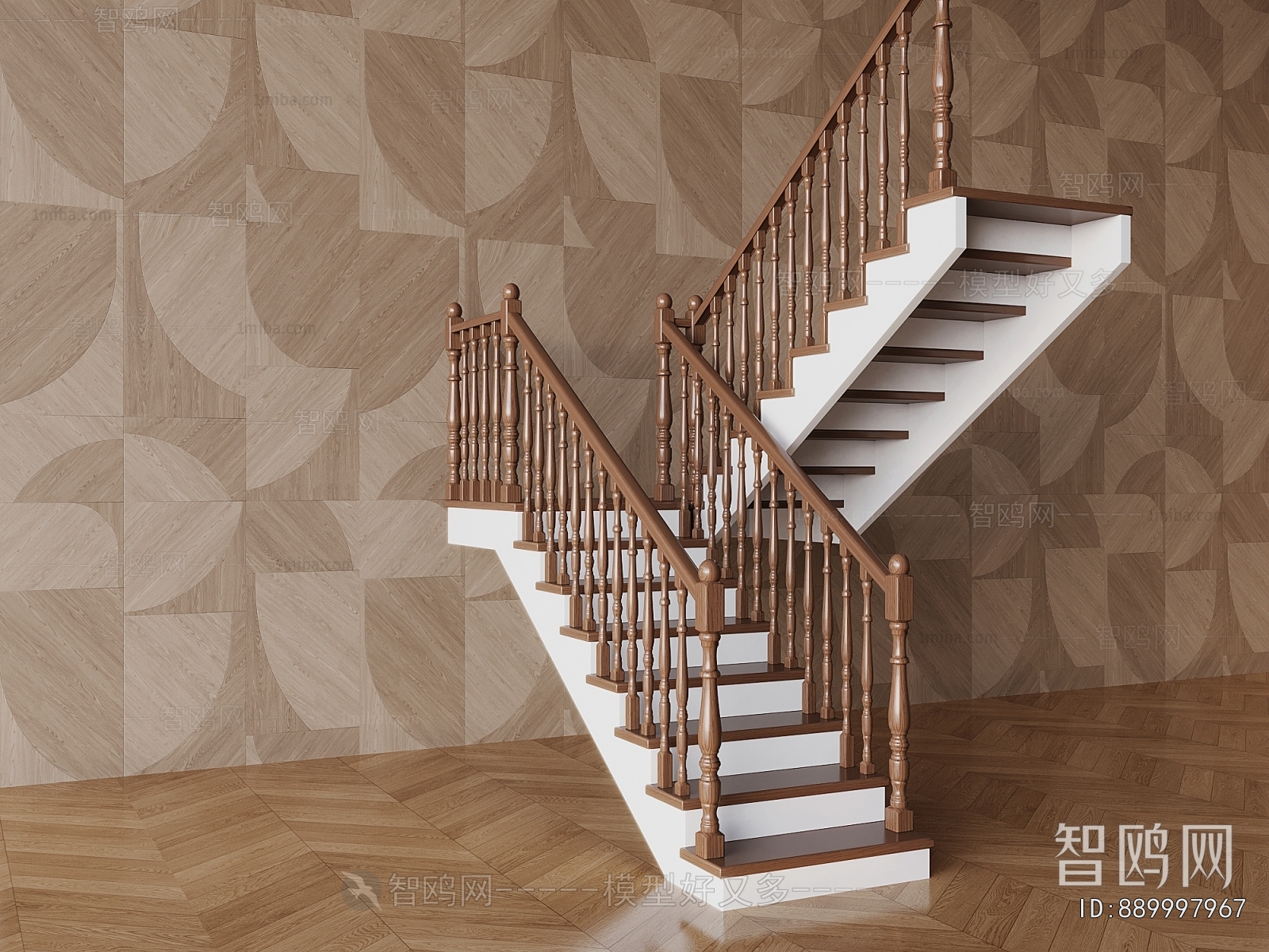 Simple European Style Staircase