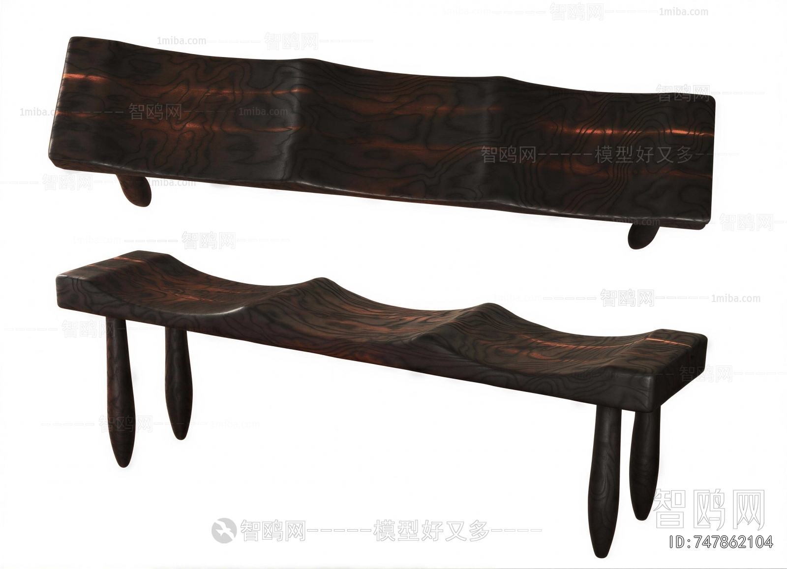 Wabi-sabi Style Bench