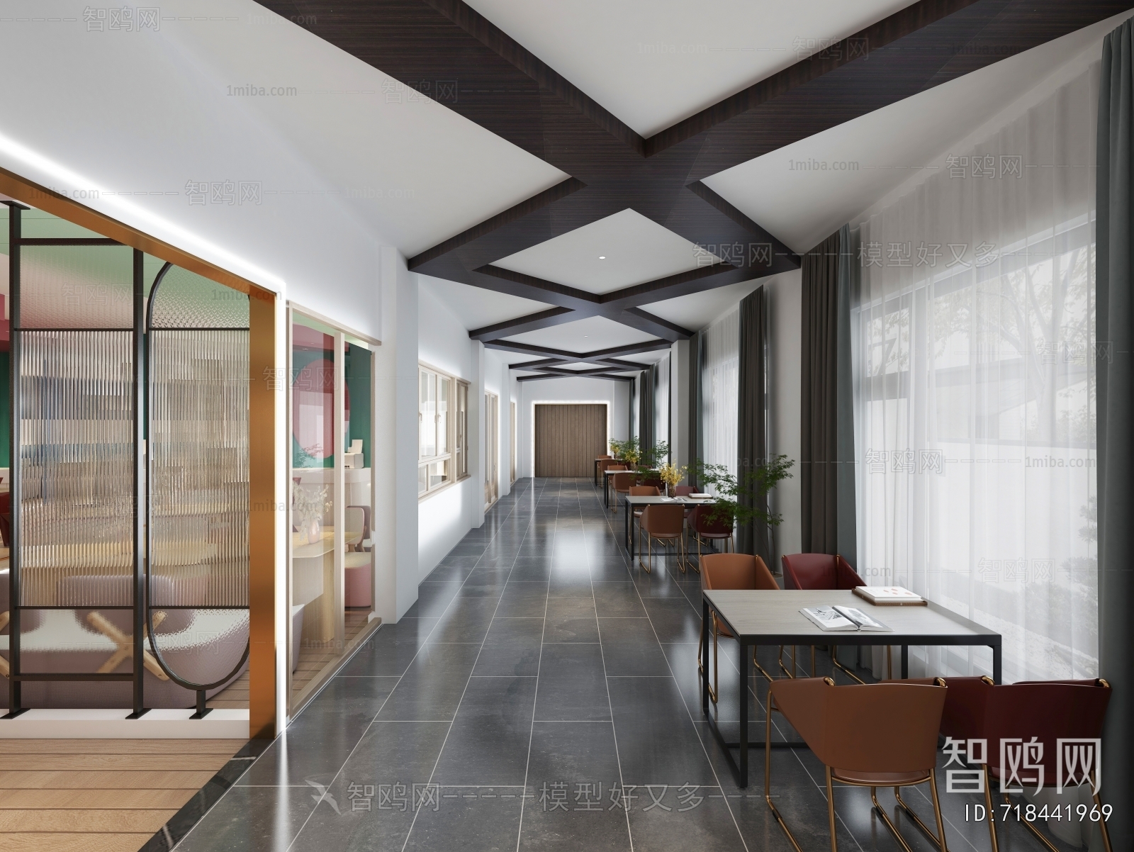Modern Office Reception Desk