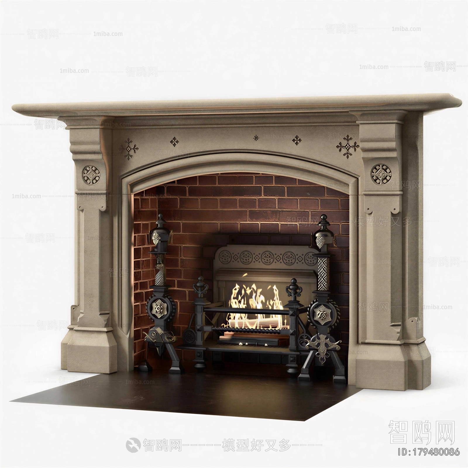 European Style Fireplace