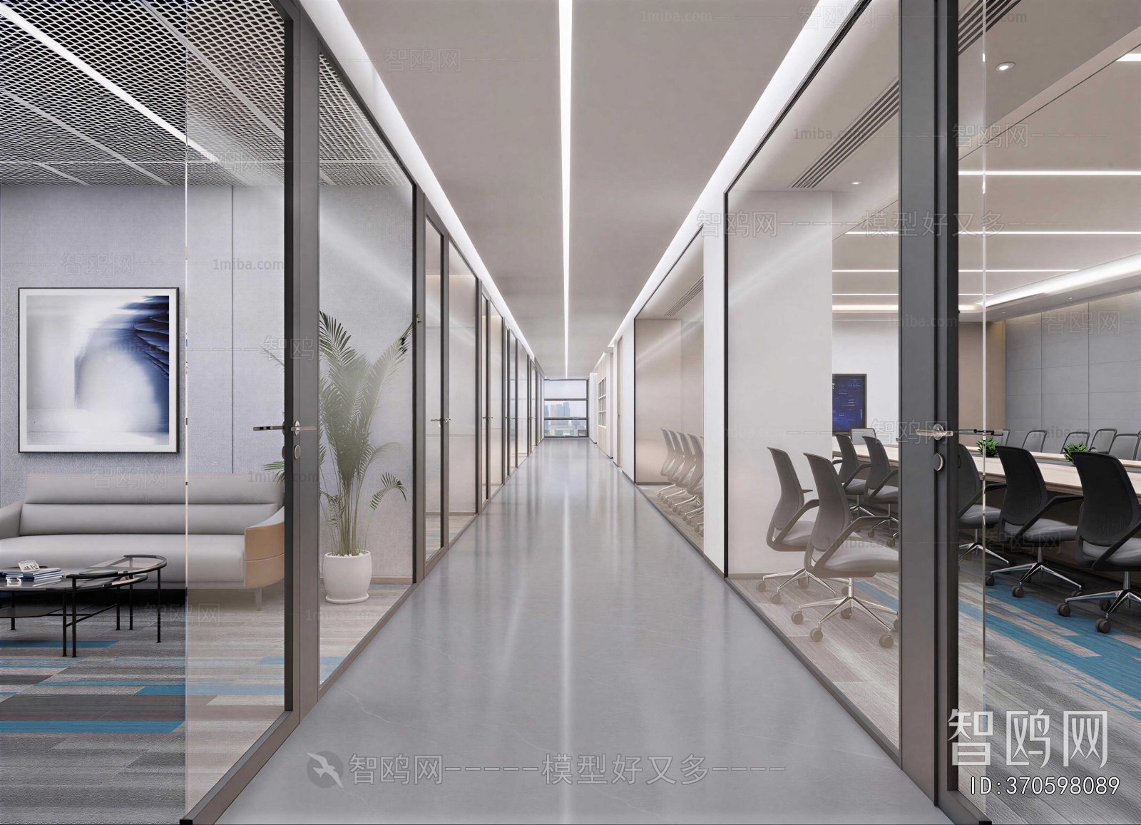 Modern Office Aisle