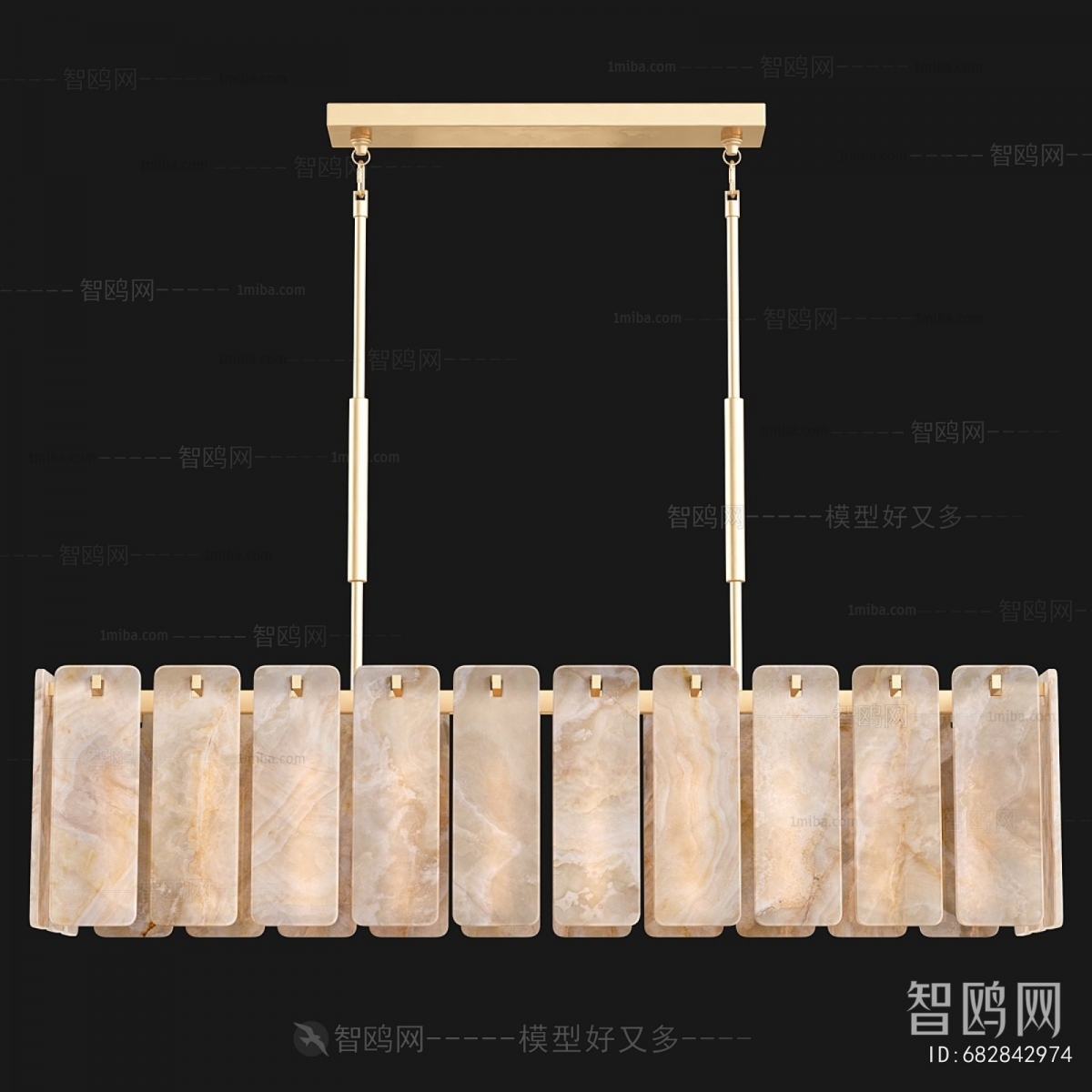 Modern Long Chandelier