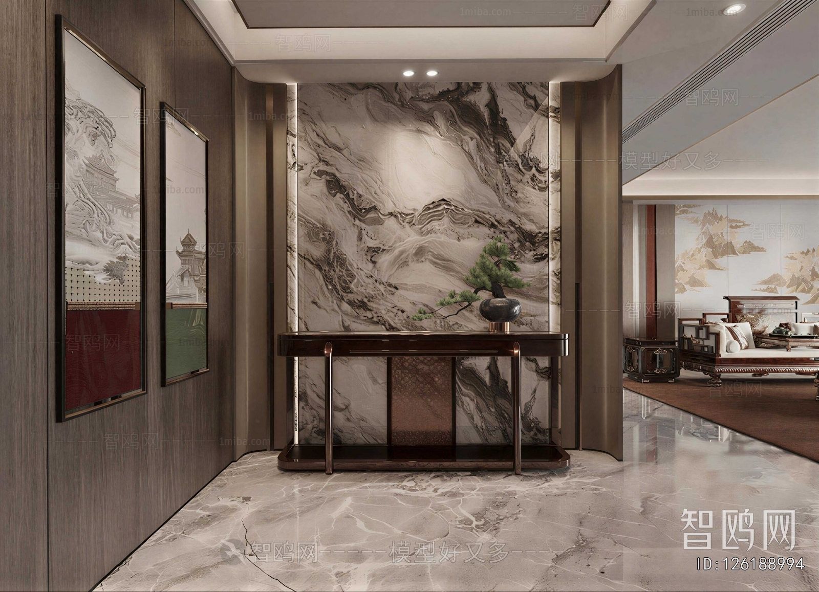 New Chinese Style Hallway