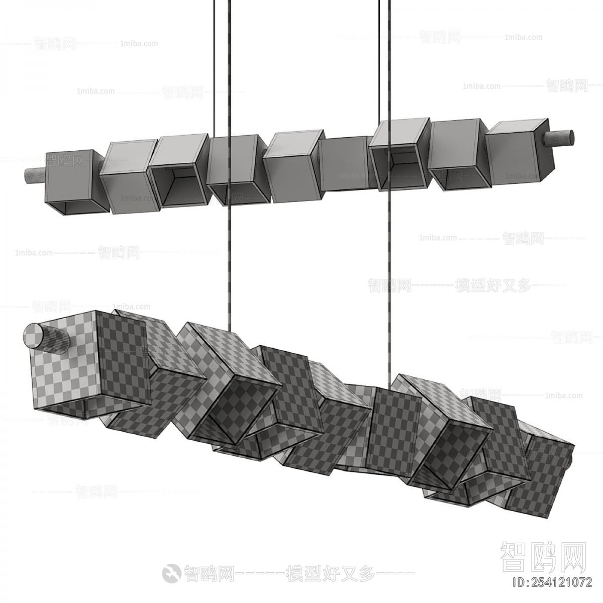 Modern Long Chandelier