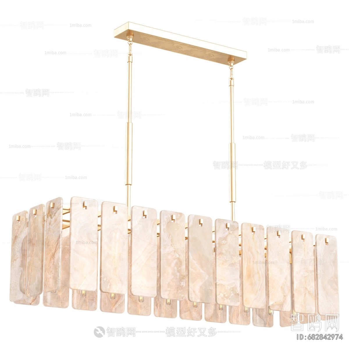 Modern Long Chandelier