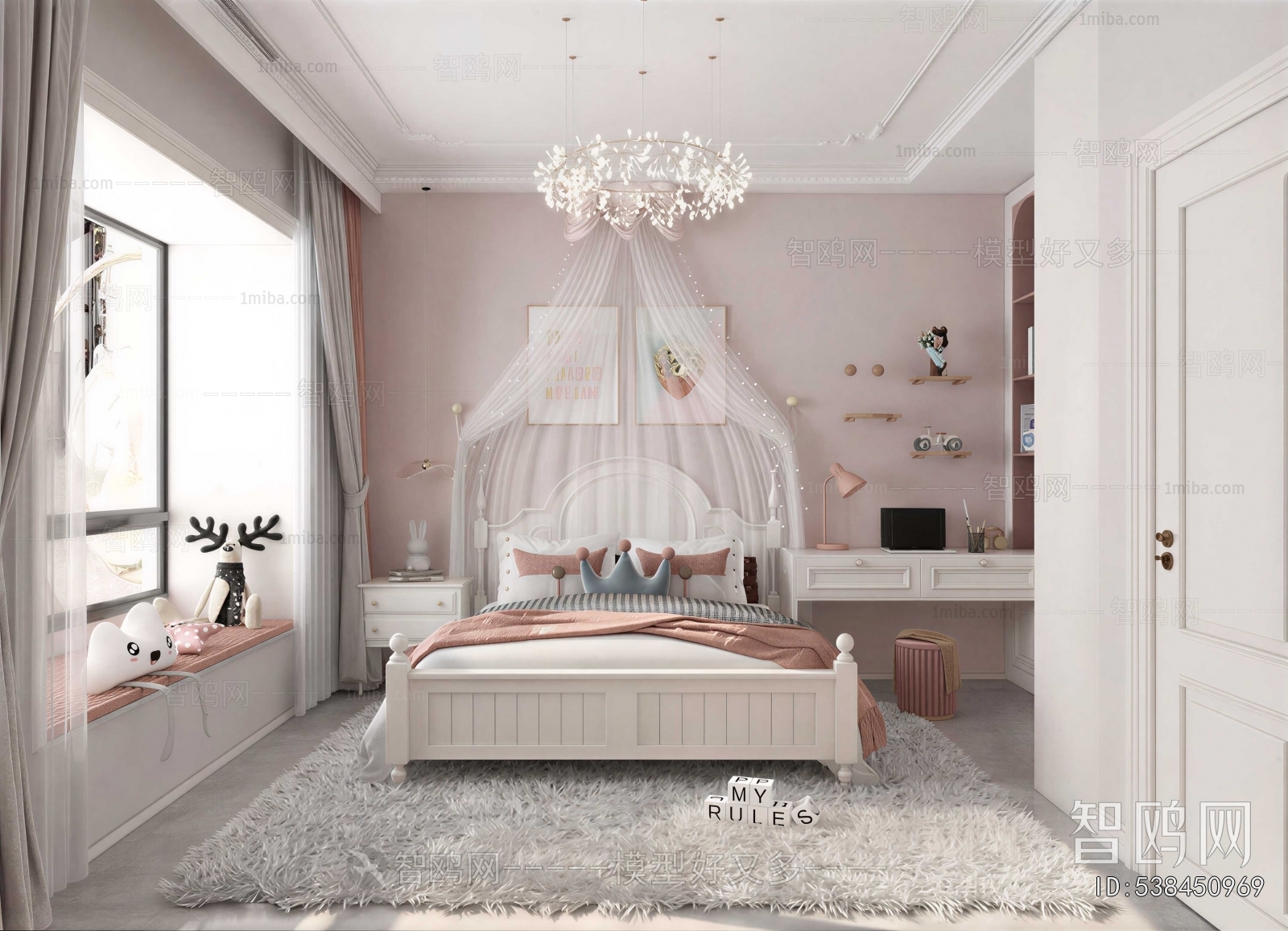 French Style Girl's Room Daughter's Room