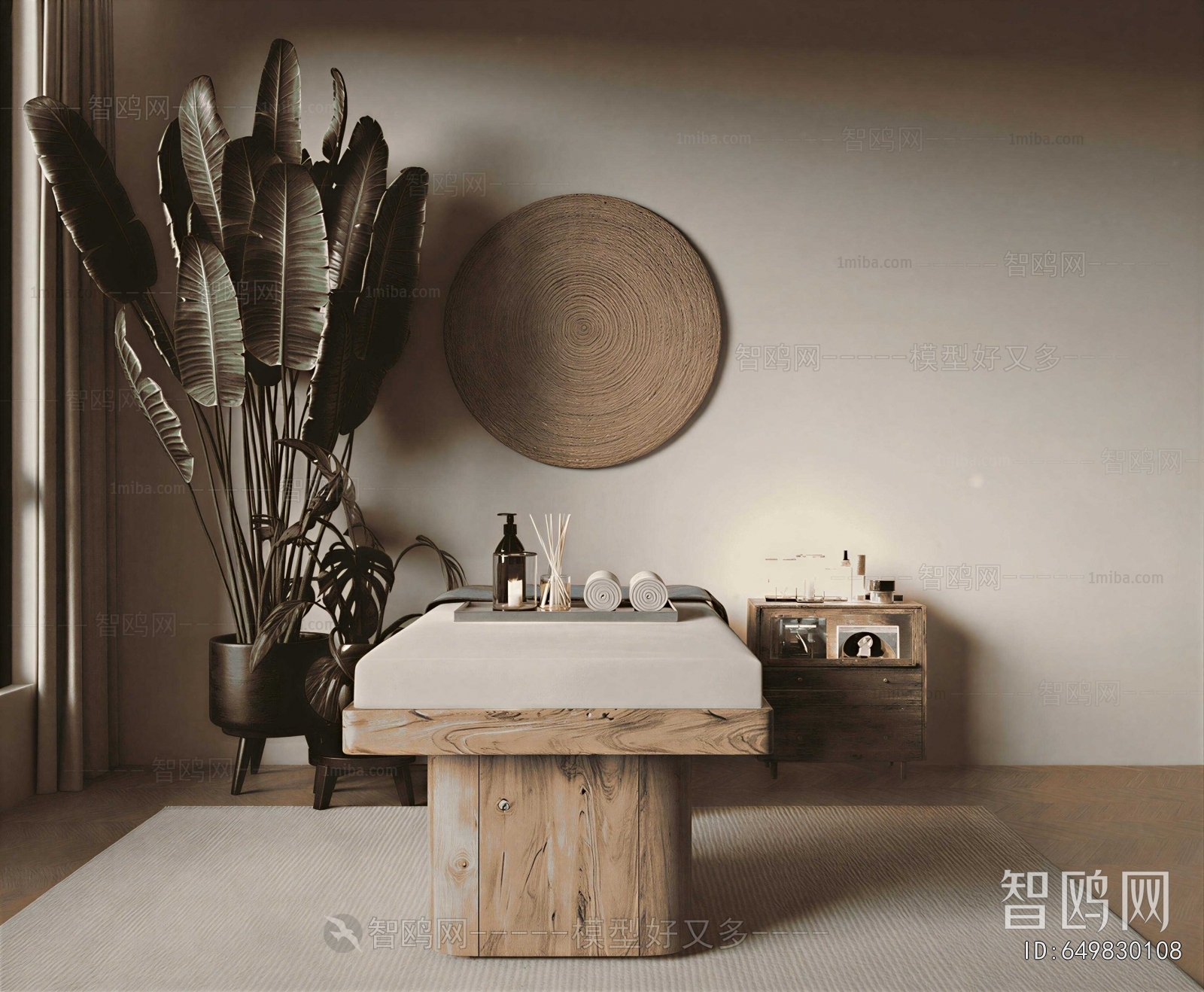 Wabi-sabi Style Massage Table