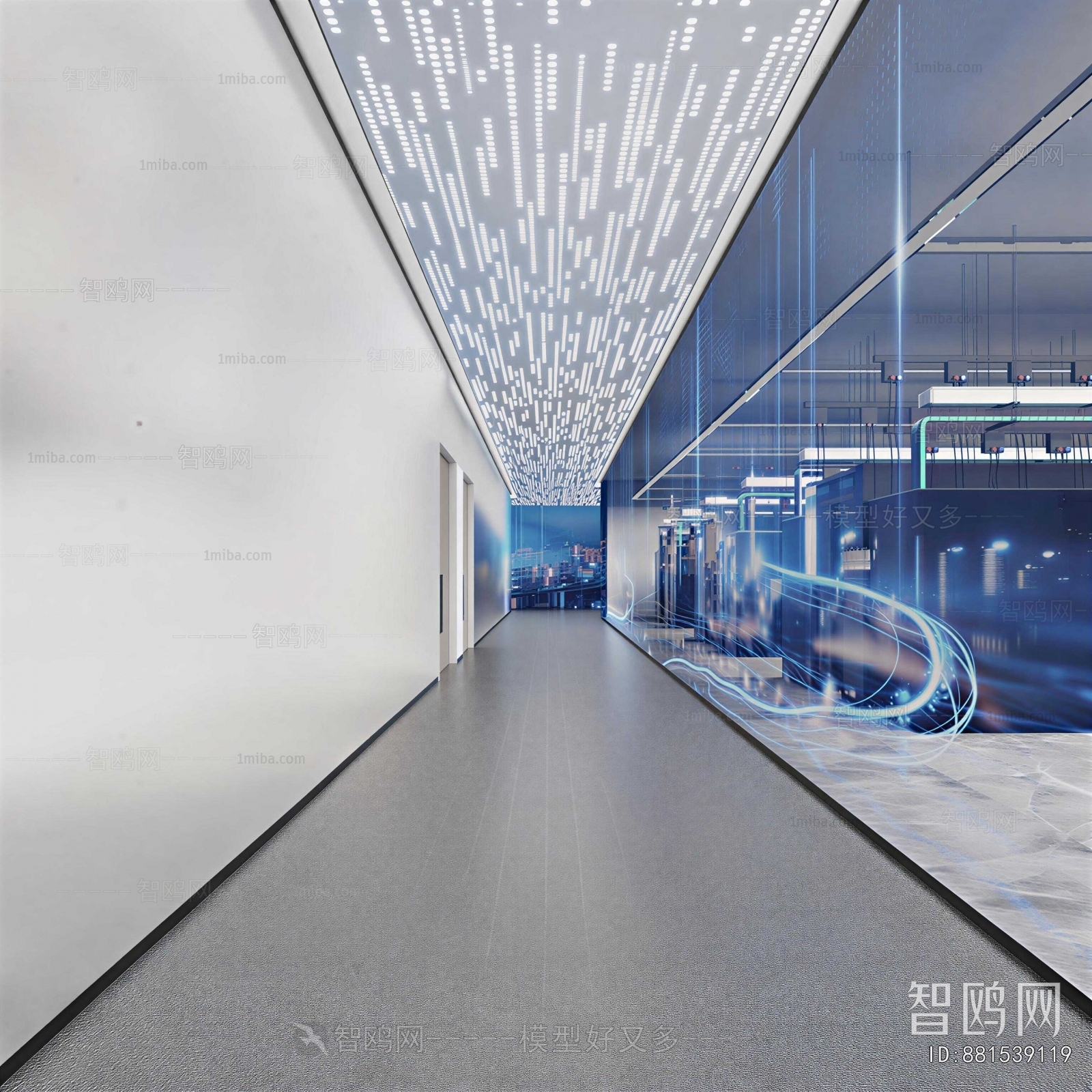 Modern Office Aisle