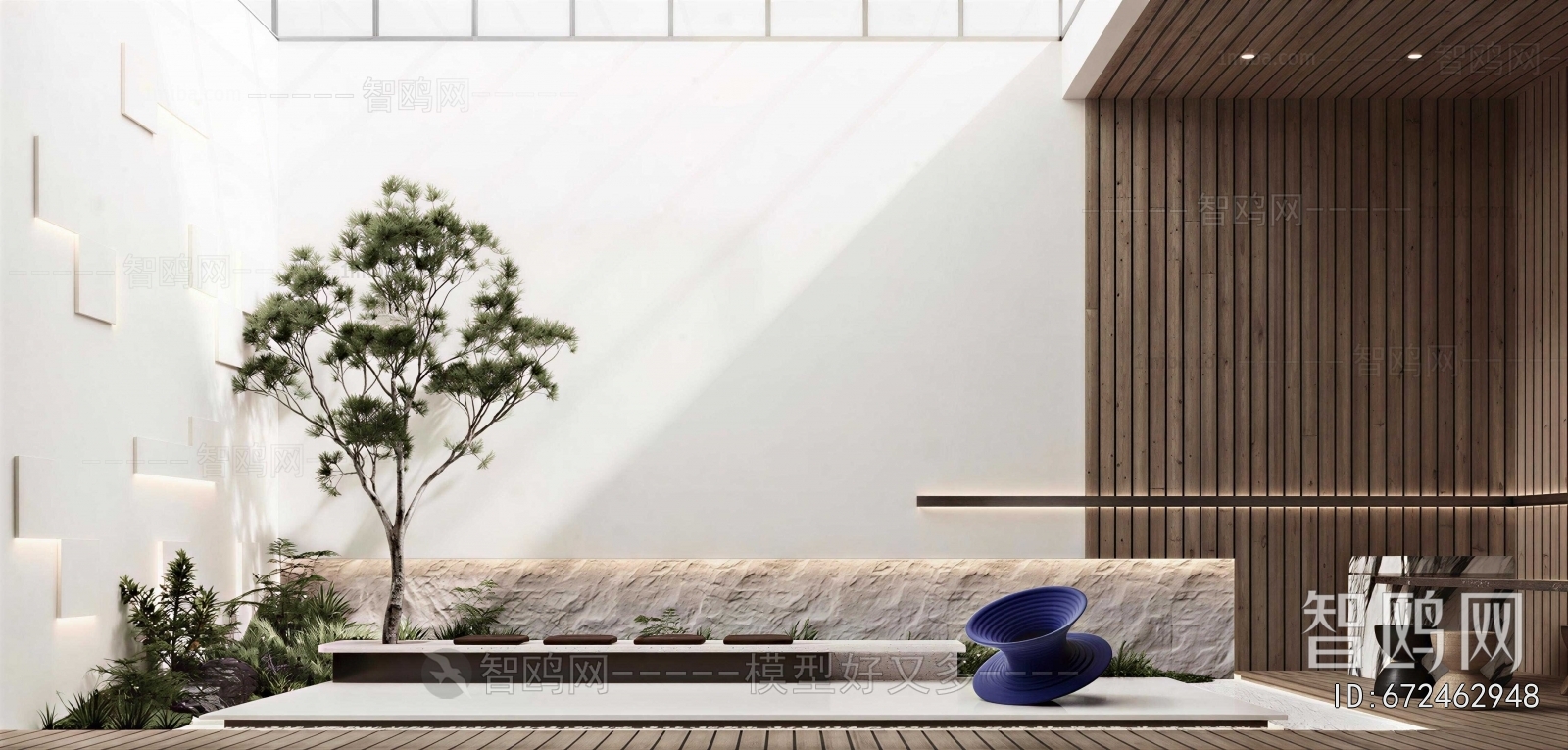 Modern Courtyard/landscape
