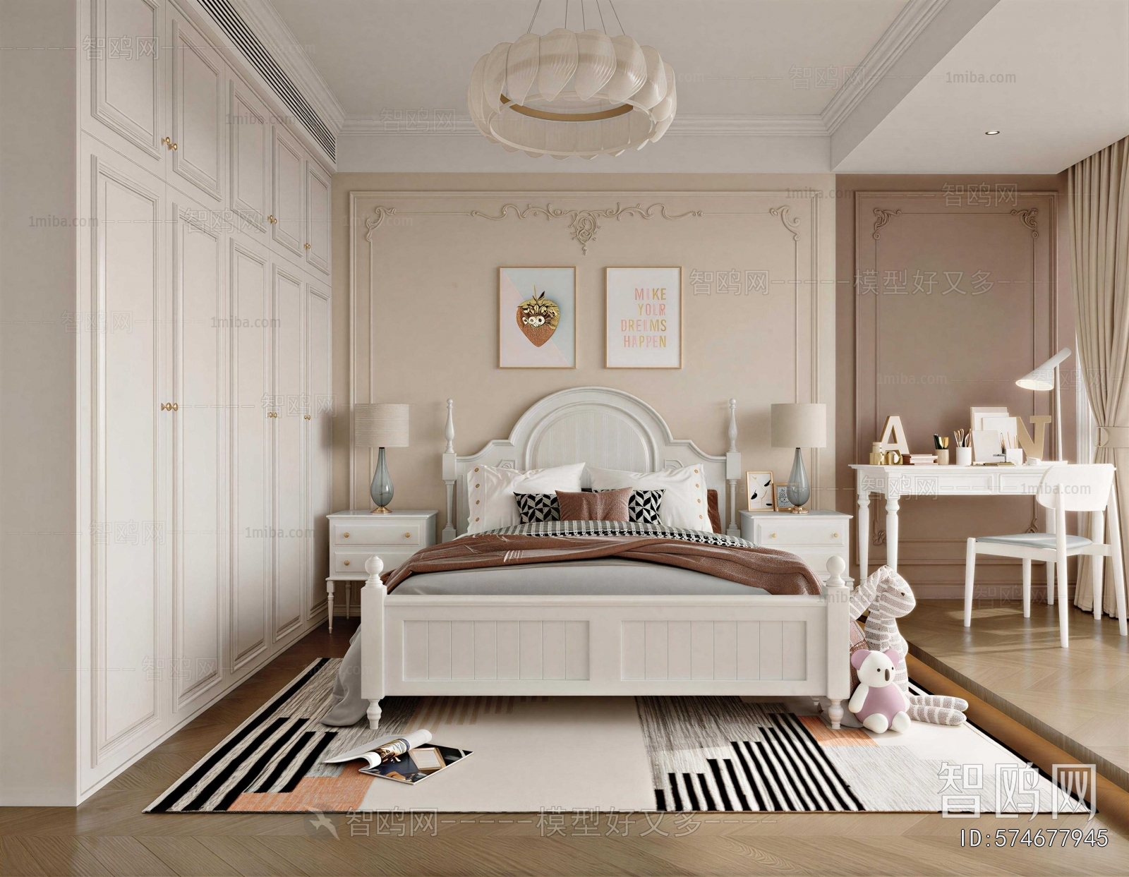 French Style Girl's Room Daughter's Room