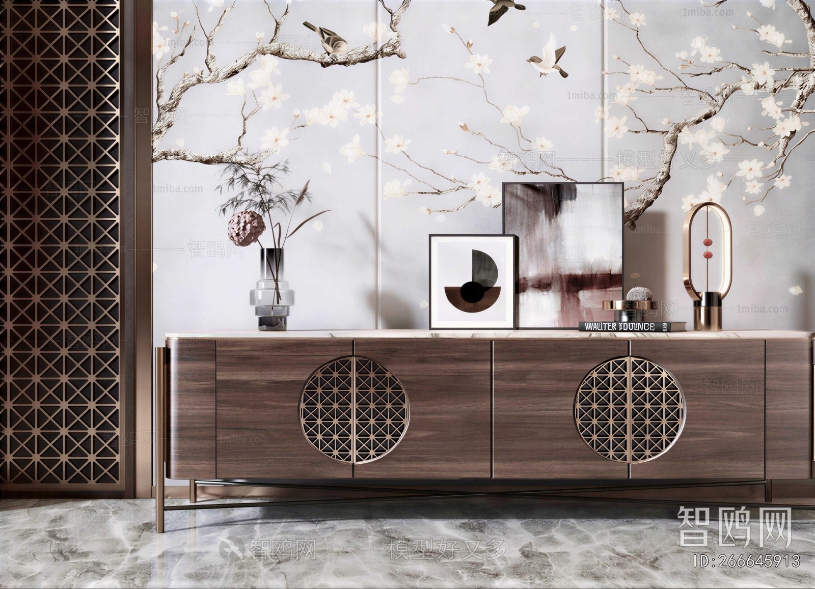 New Chinese Style TV Cabinet