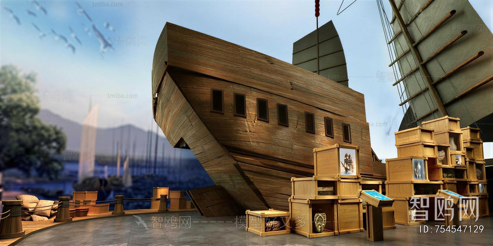 New Chinese Style Exhibition Hall