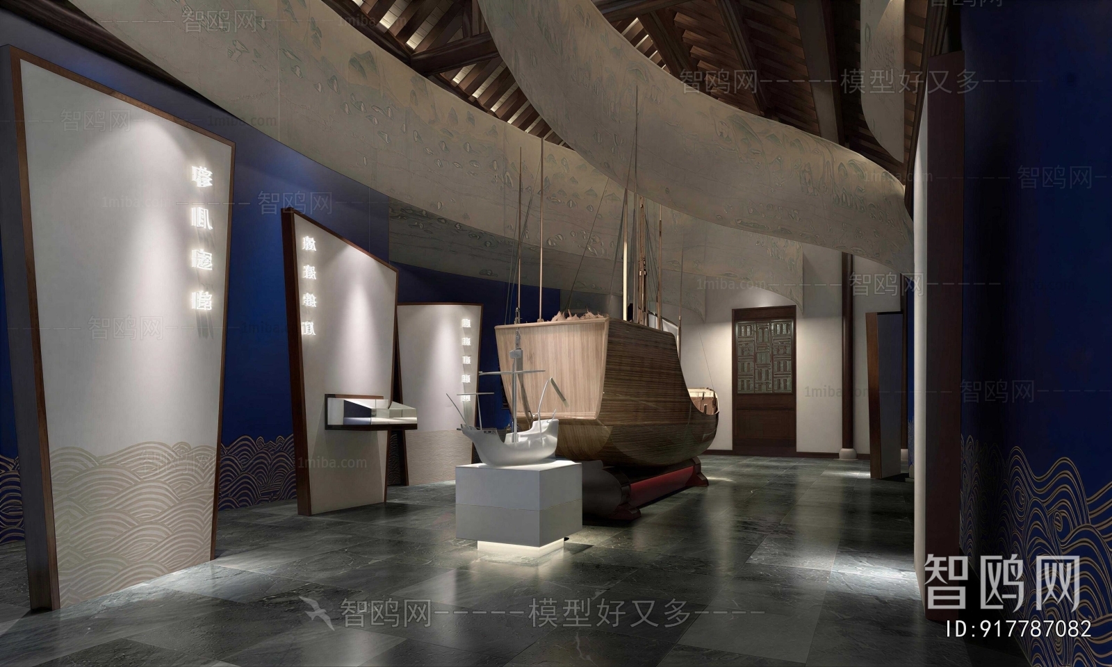 New Chinese Style Exhibition Hall
