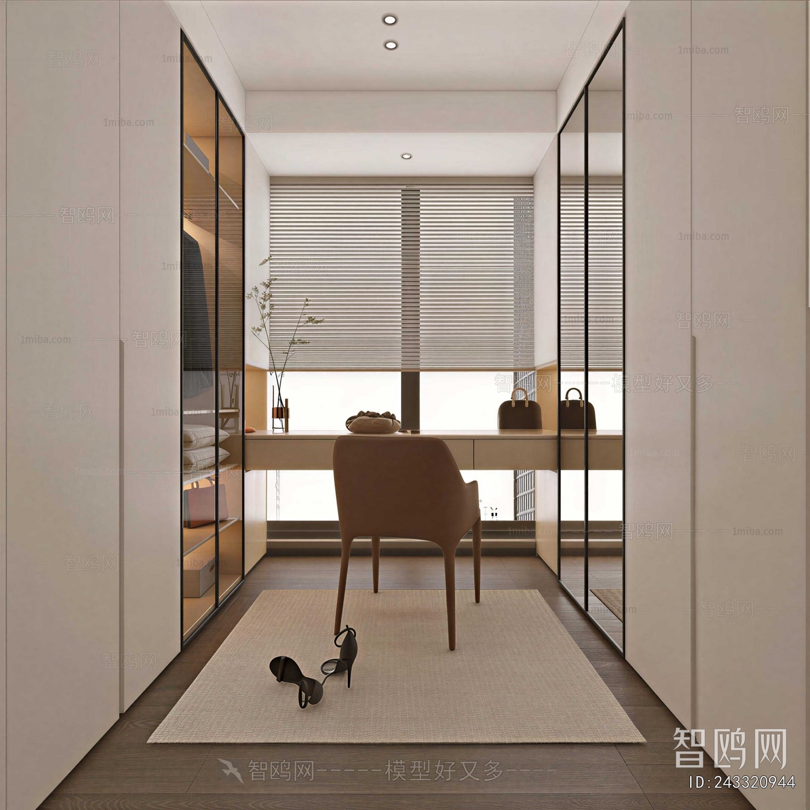 Modern Clothes Storage Area