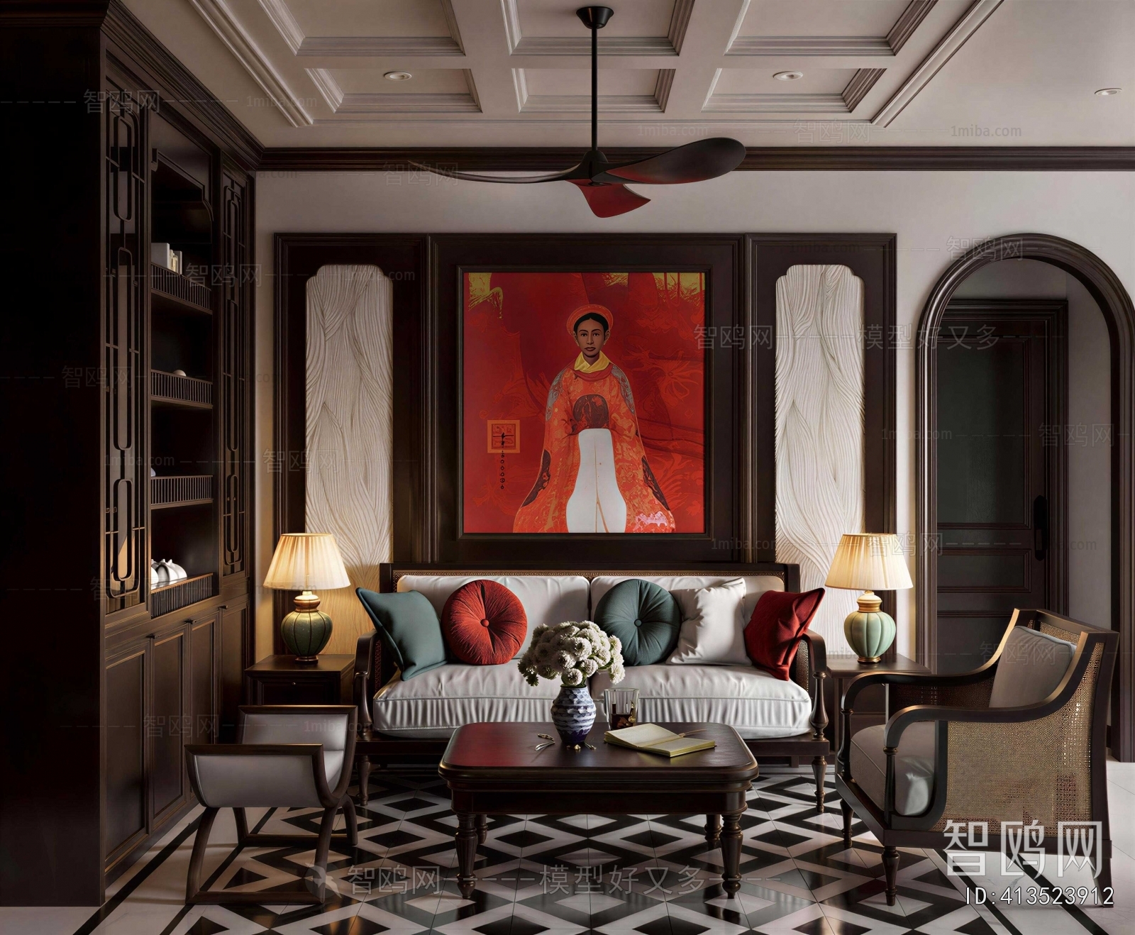 Southeast Asian Style A Living Room