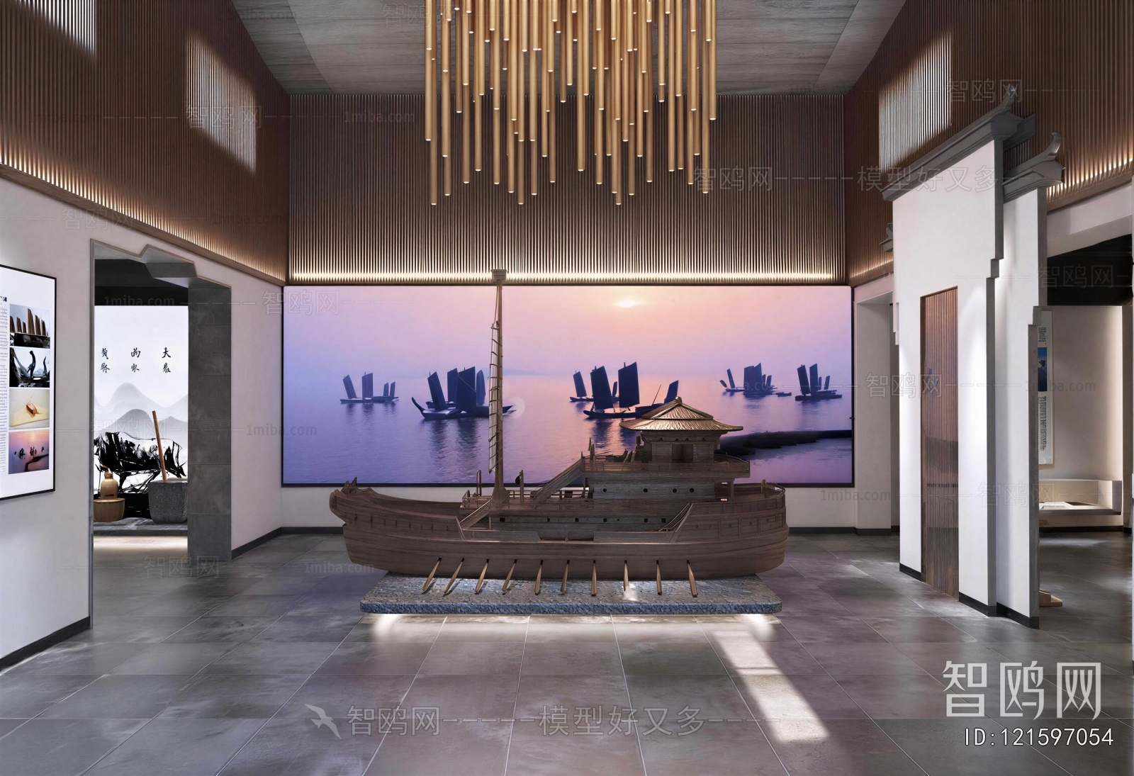 New Chinese Style Exhibition Hall