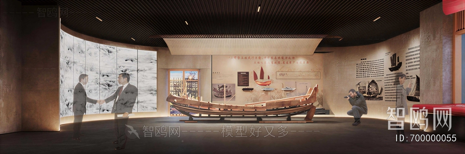 New Chinese Style Exhibition Hall