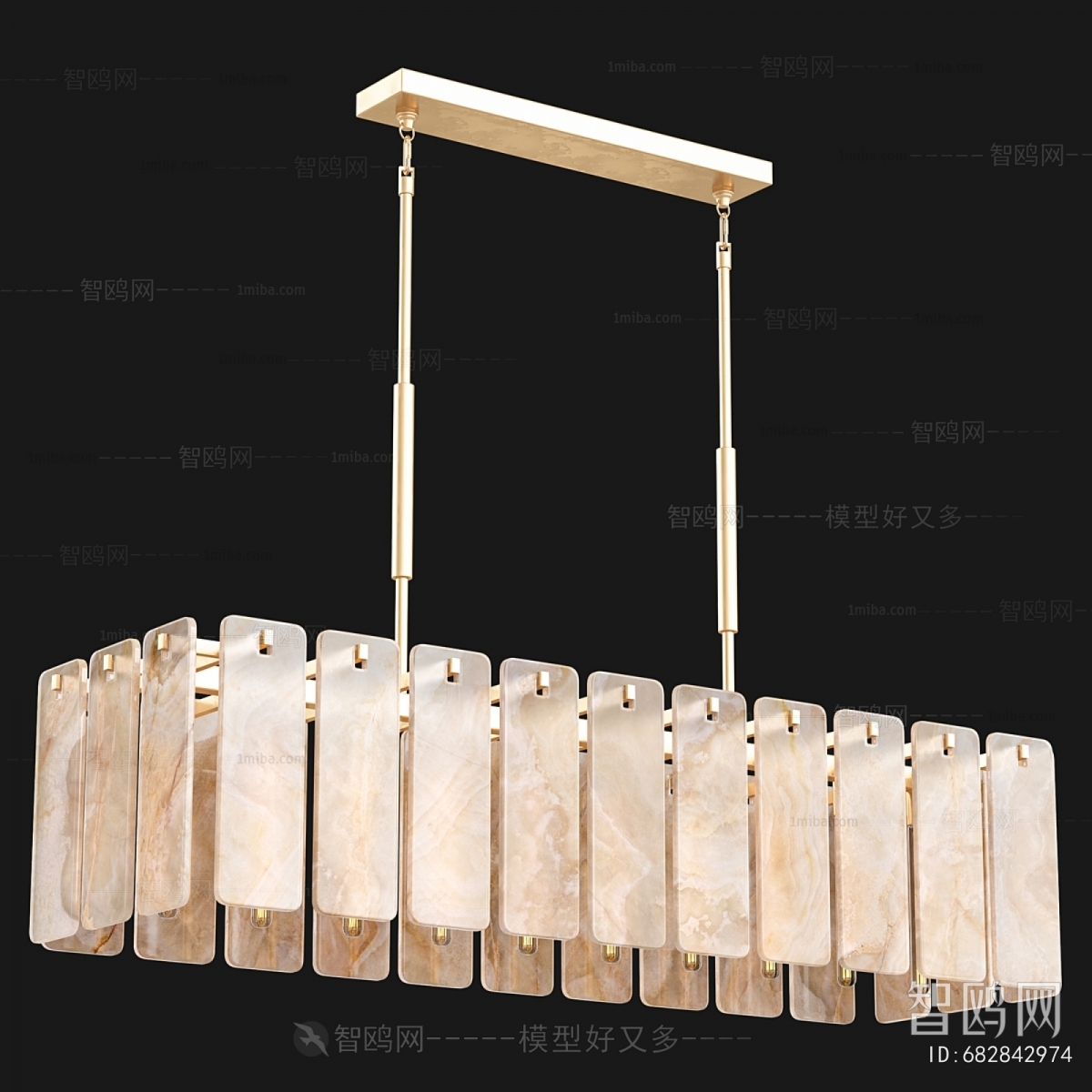 Modern Long Chandelier