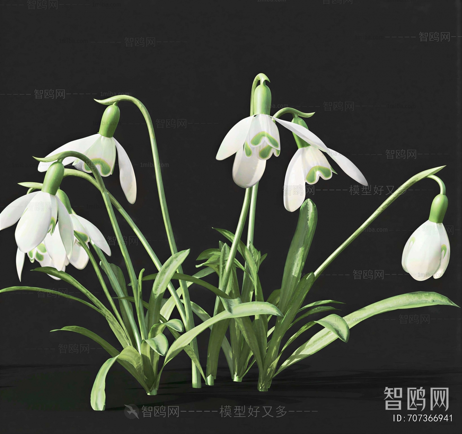 Modern Flowers And Grass