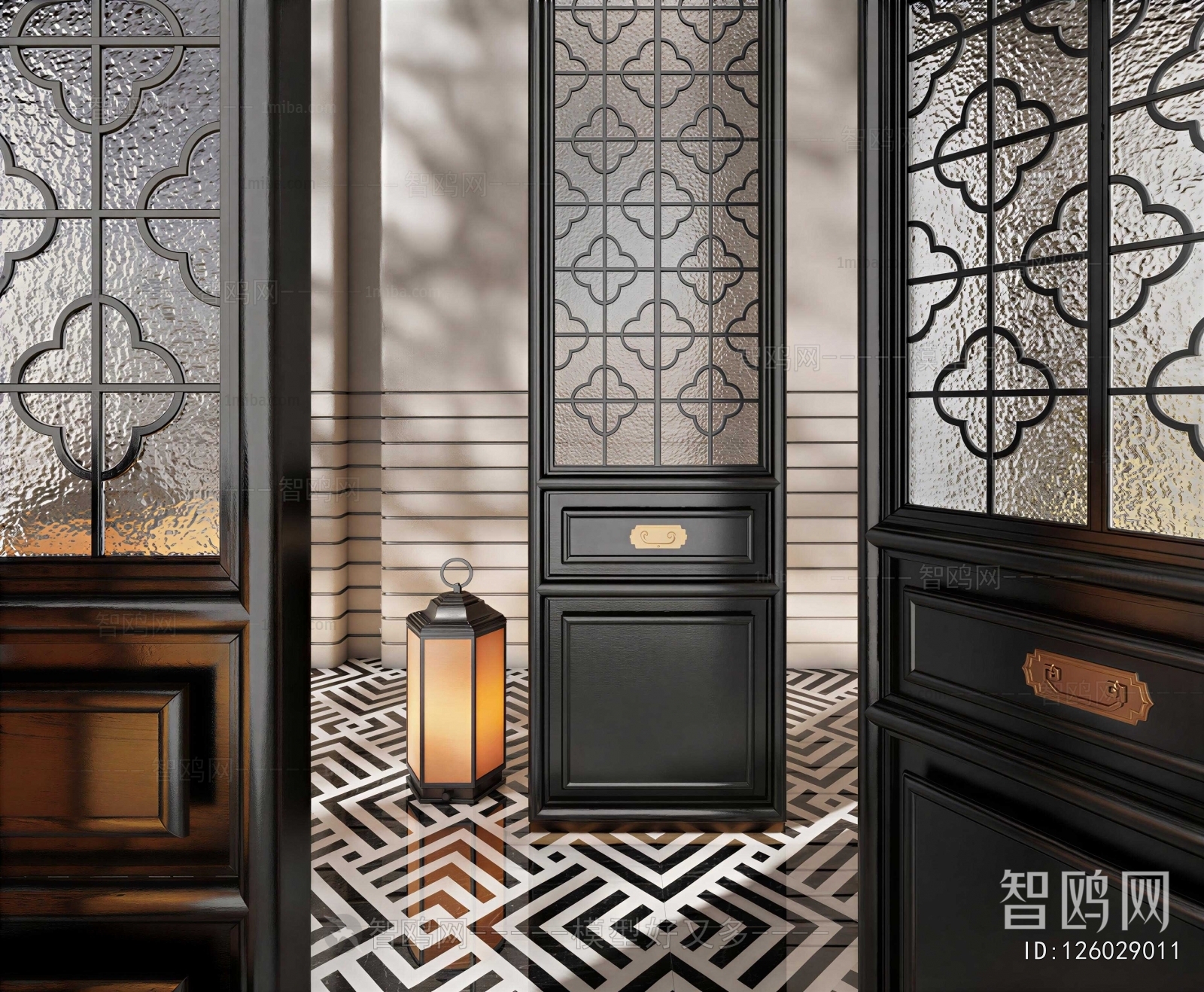 French Style Glass Screen Partition