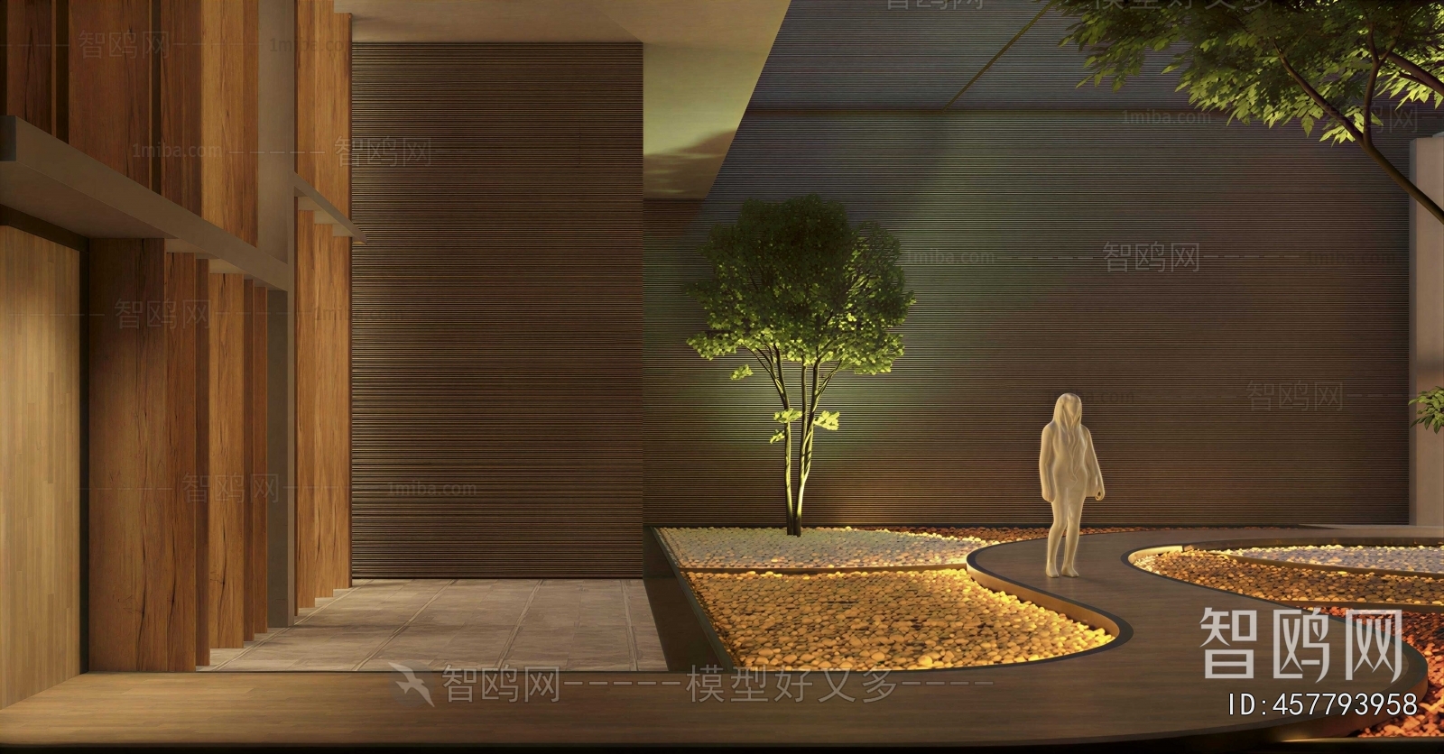 Modern Courtyard/landscape