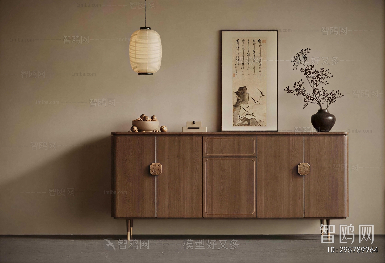 New Chinese Style Side Cabinet
