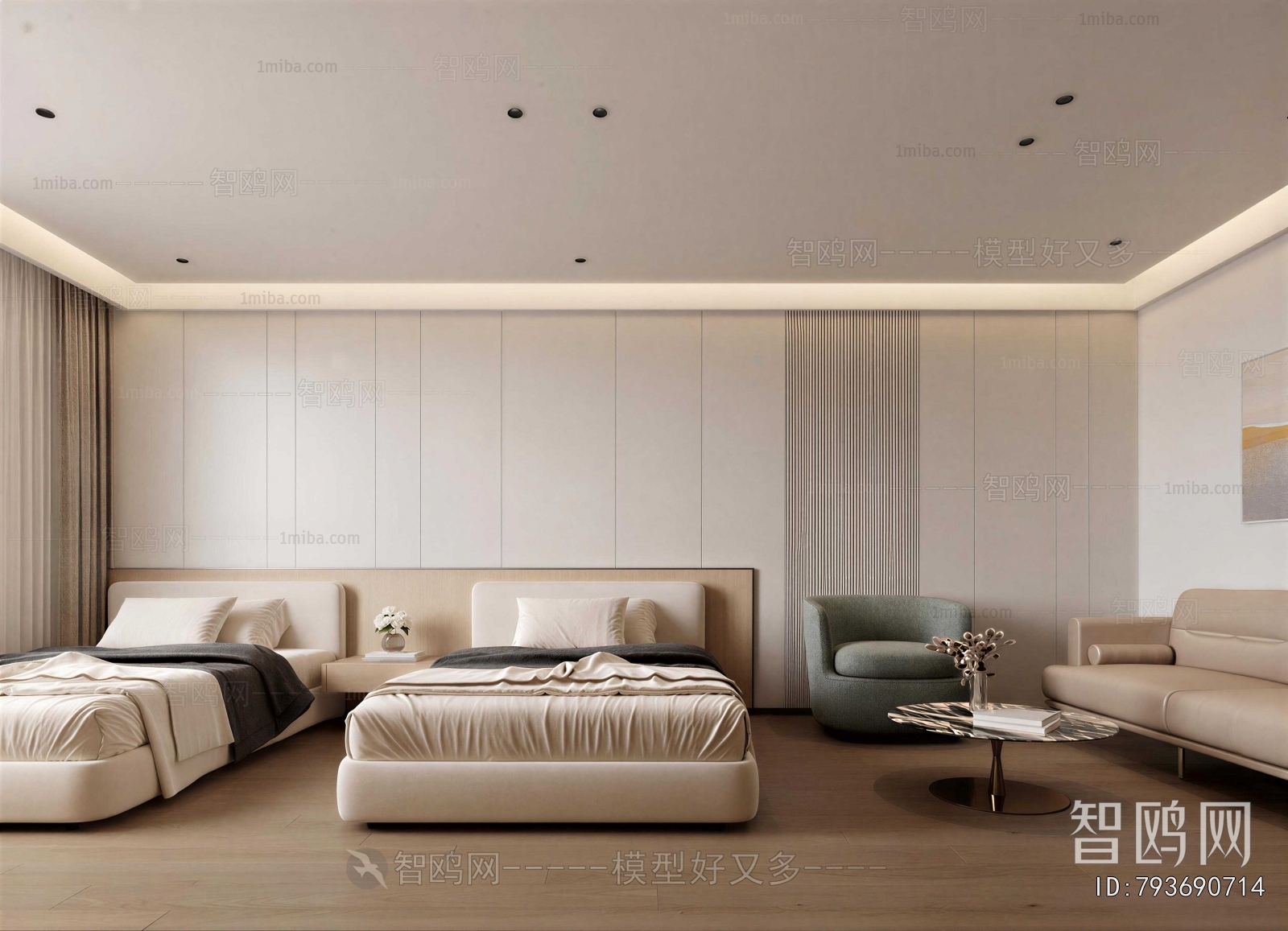 Modern Guest Room