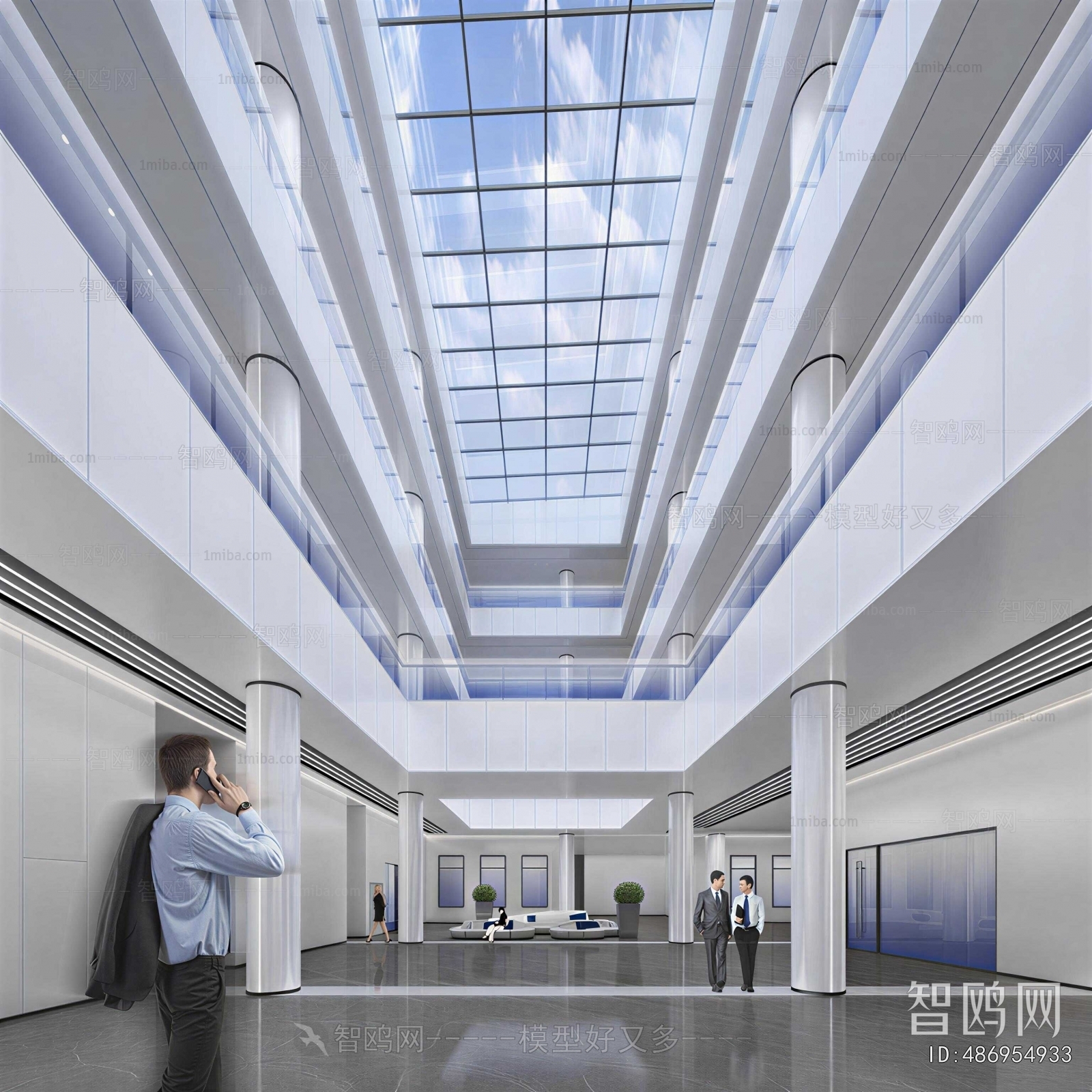 Modern Office Reception Desk