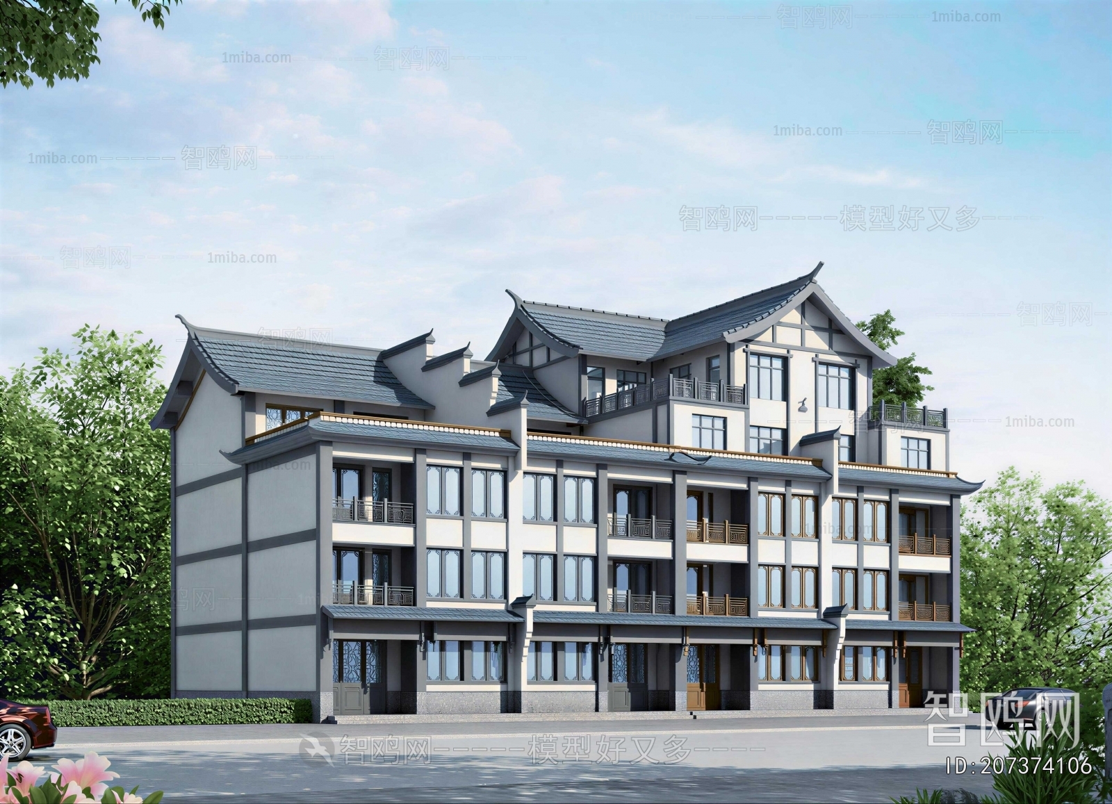New Chinese Style Residential Building