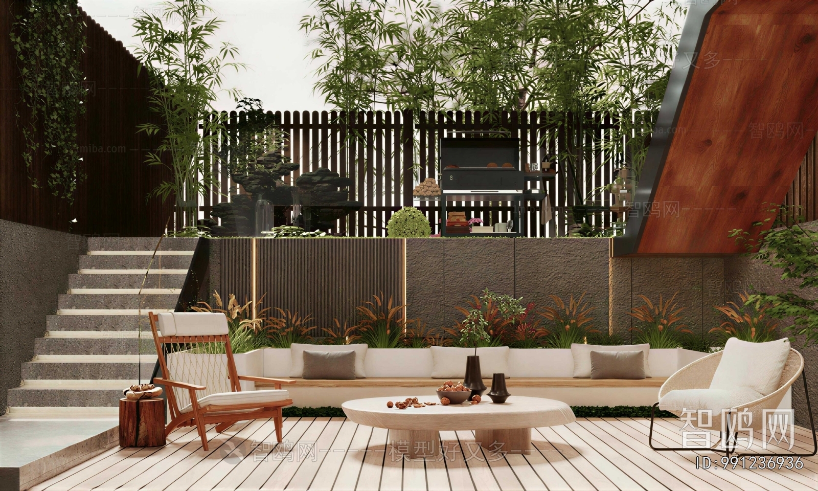 Modern Courtyard/landscape