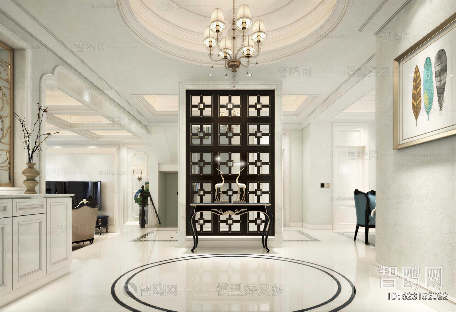 European Style Hallway