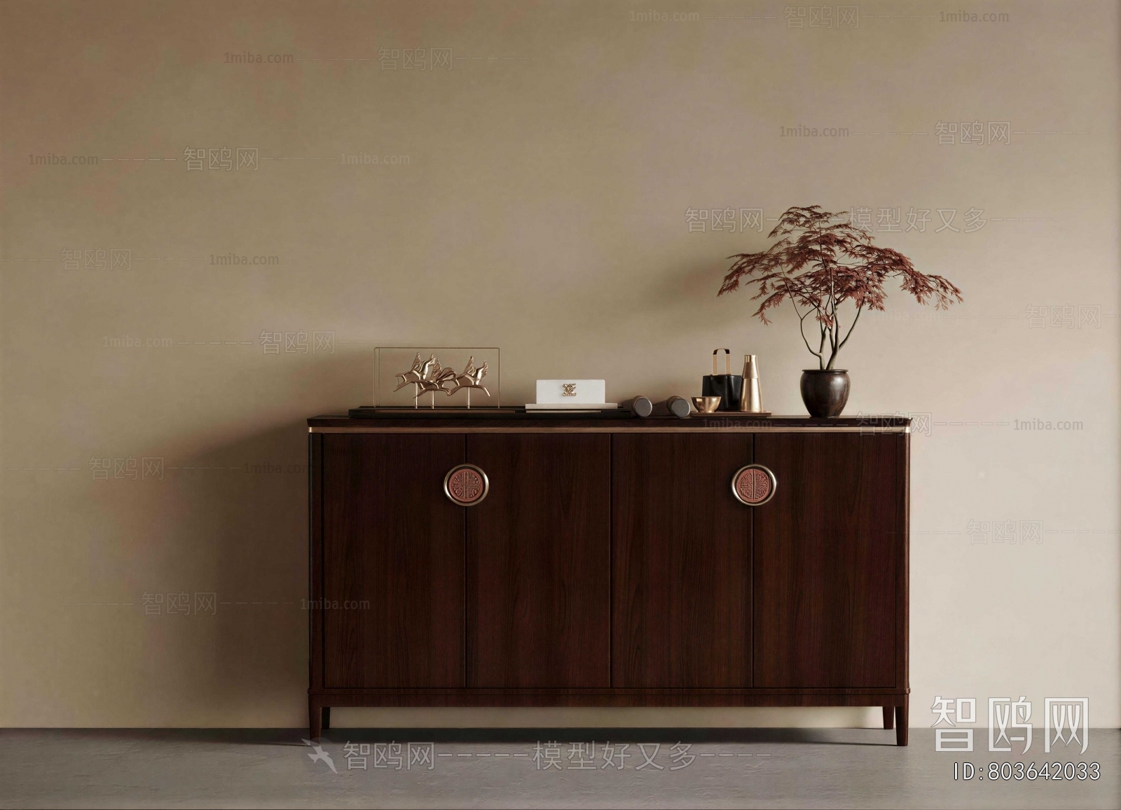 New Chinese Style Entrance Cabinet