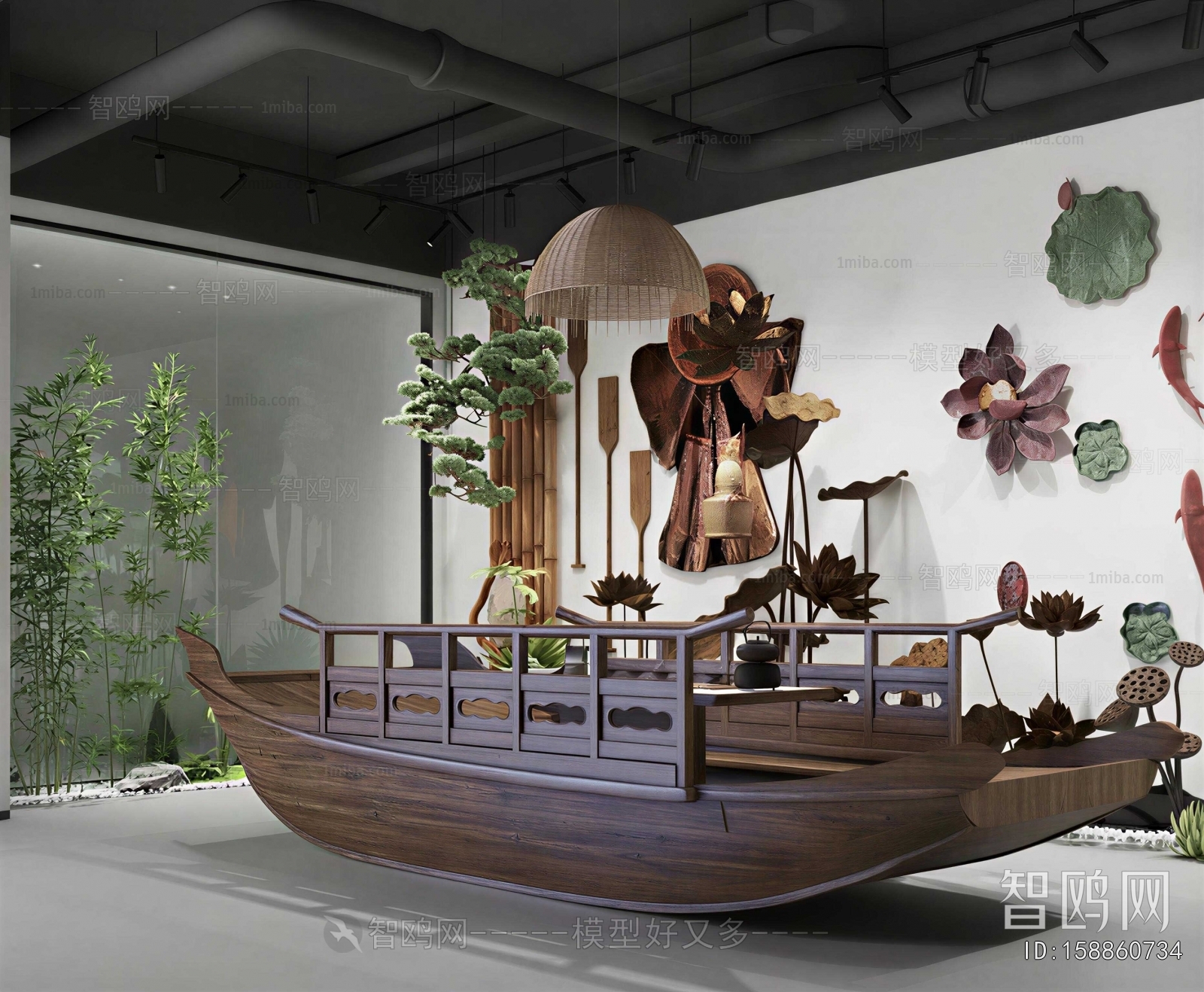 New Chinese Style Exhibition Hall