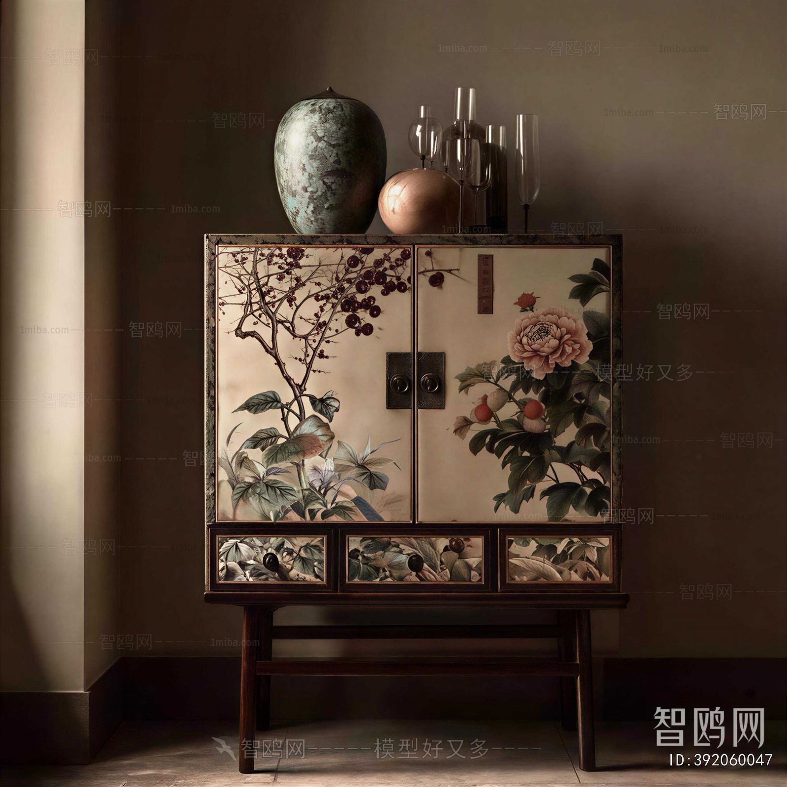 New Chinese Style Entrance Cabinet