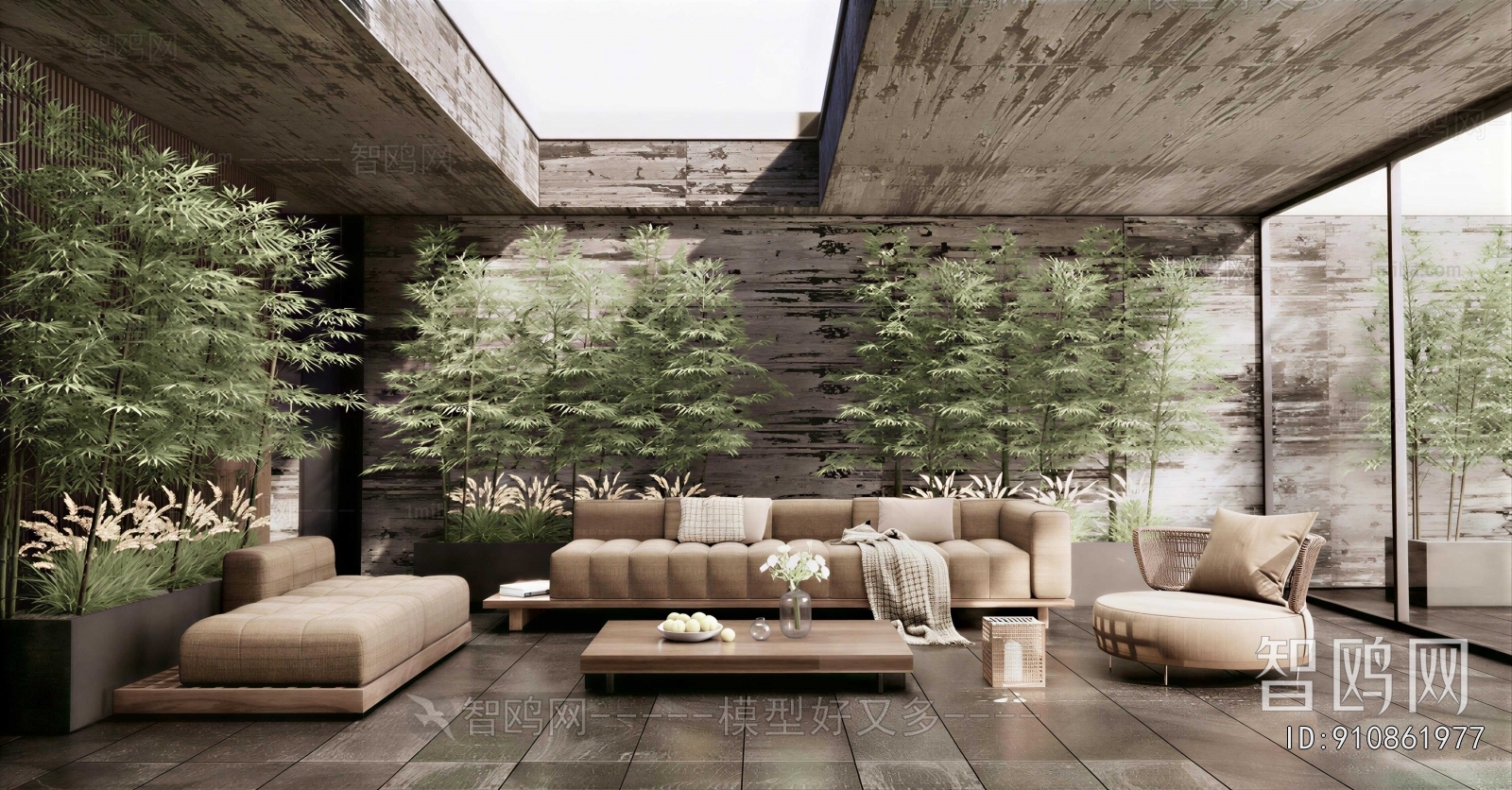 Modern Courtyard/landscape