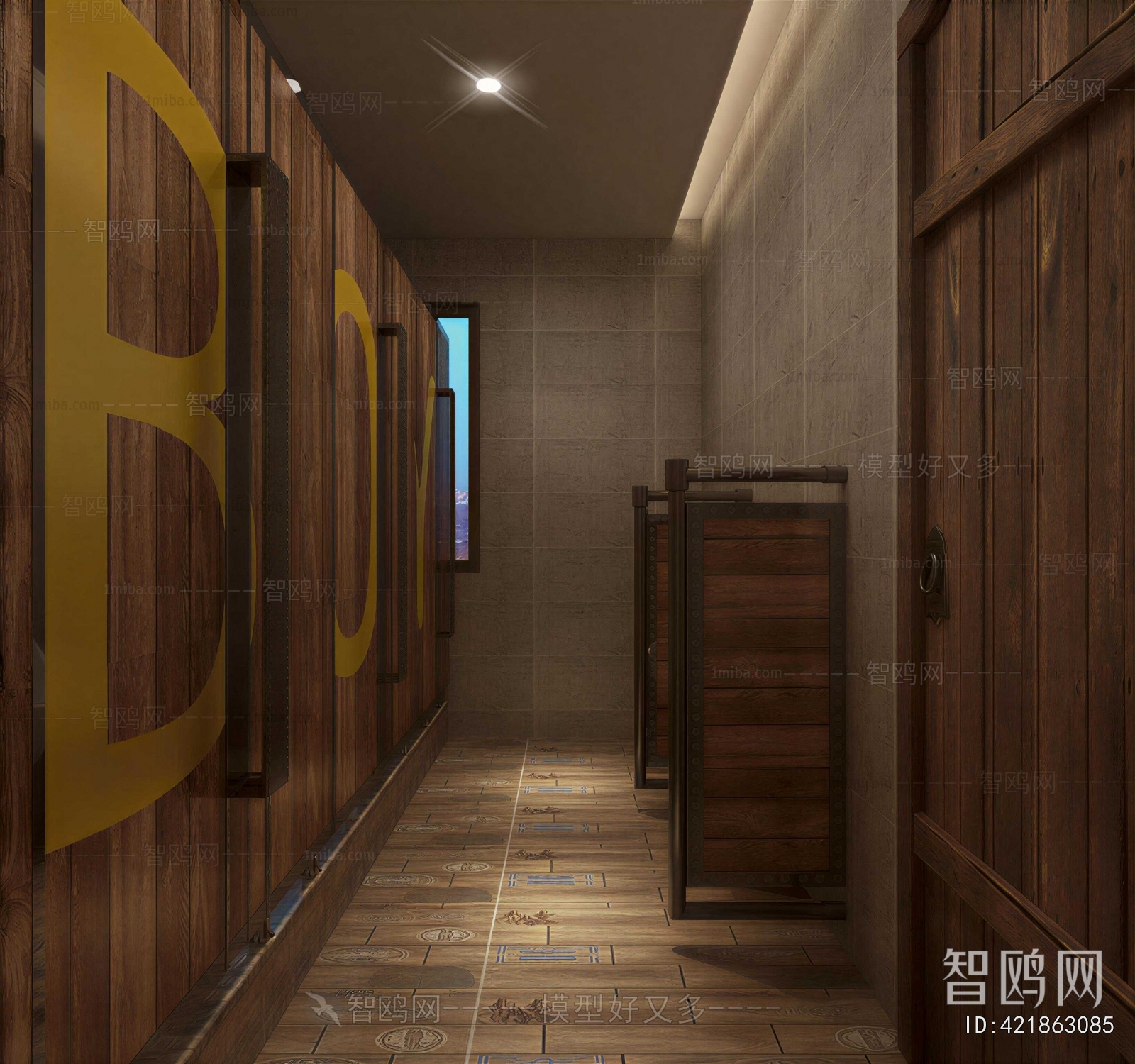Industrial Style Public Toilet