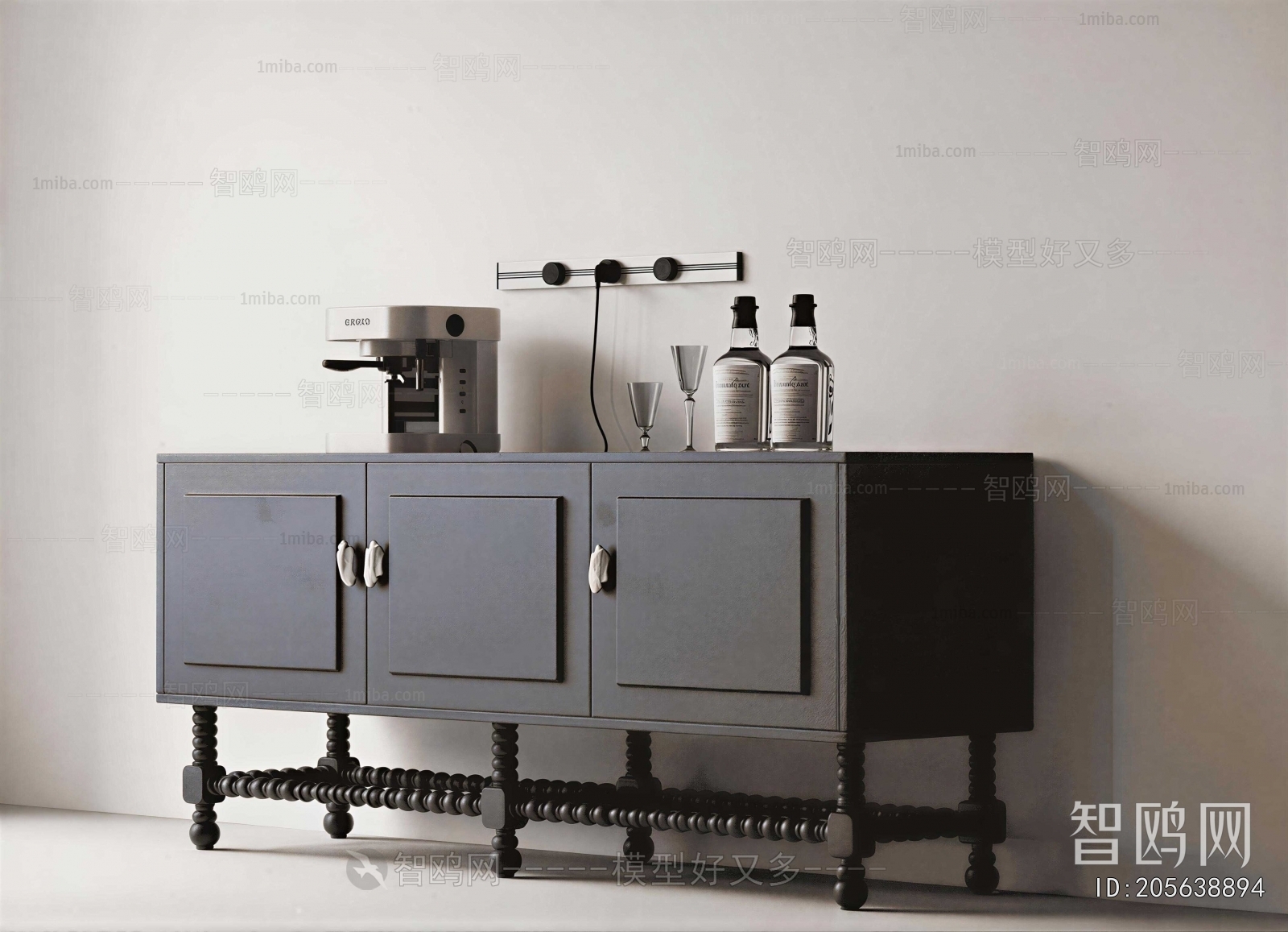 French Style Side Cabinet