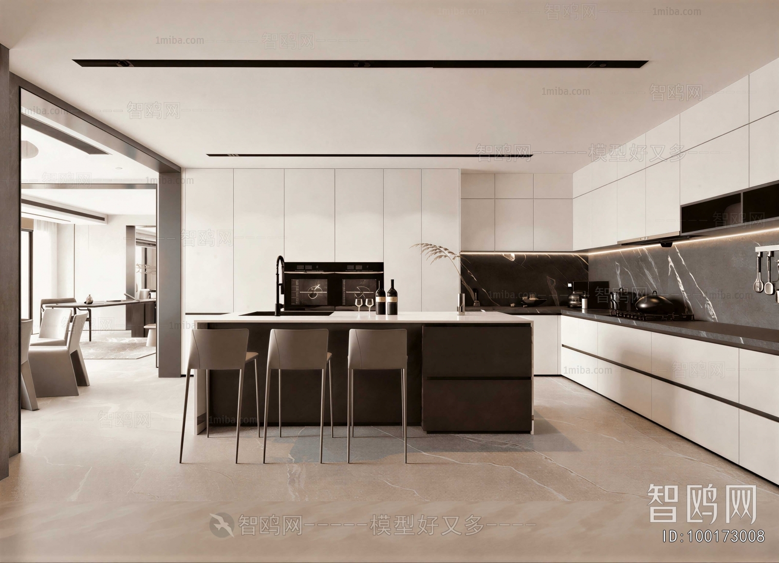 Modern Open Kitchen