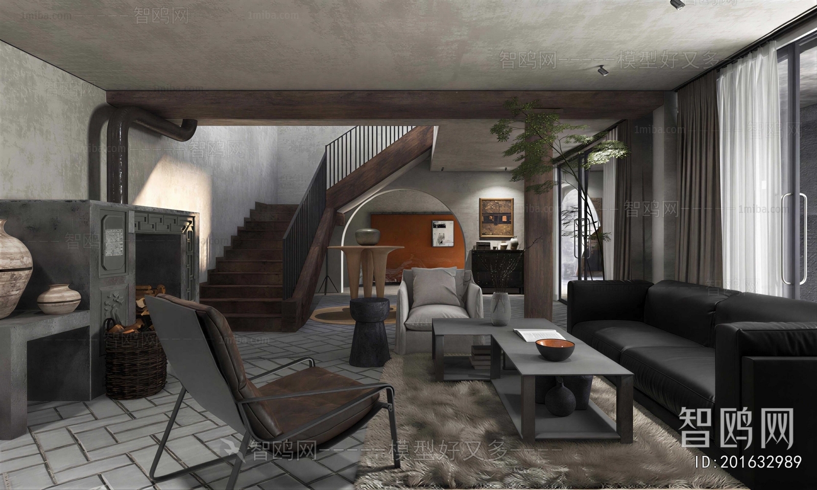 Industrial Style A Living Room