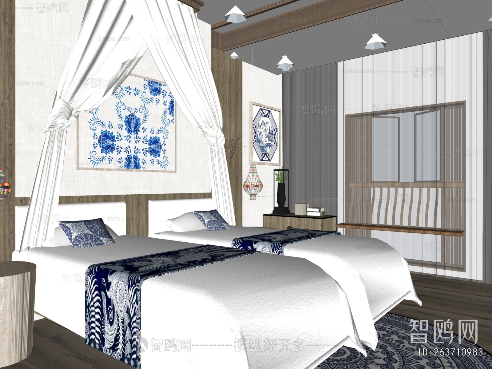 New Chinese Style Guest Room