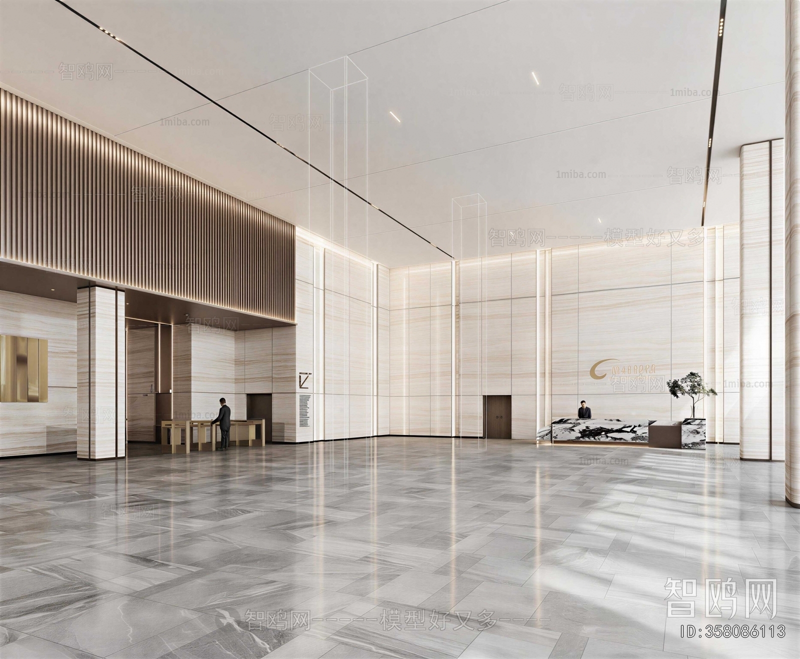 Modern Office Reception Desk