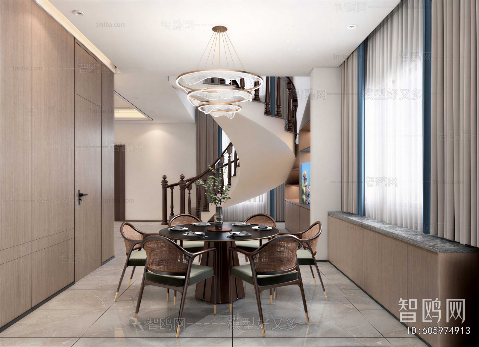 New Chinese Style Dining Room