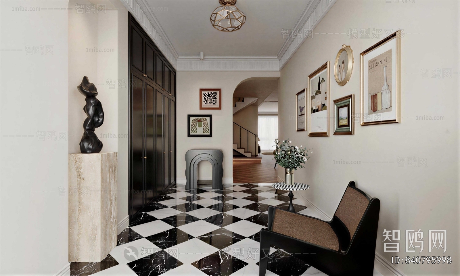 American Style Hallway