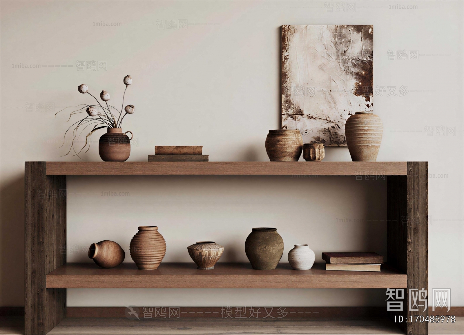 Wabi-sabi Style Clay Pot