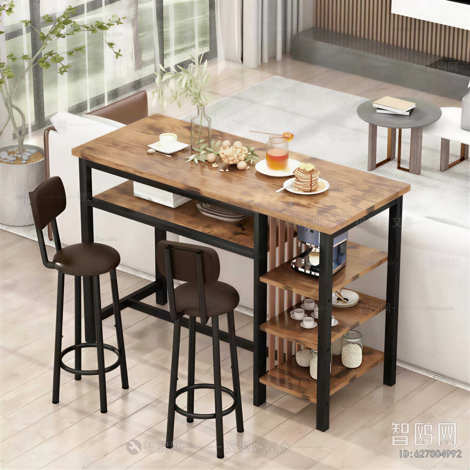 Industrial Style Counter Bar